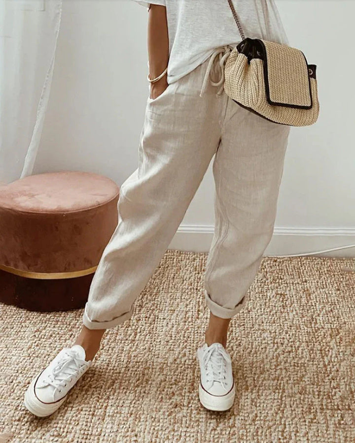 Luna | Cotton and Linen Pants
