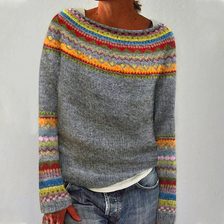 Hilda | Women's Warm Round Neck Sweater | Long Sleeve