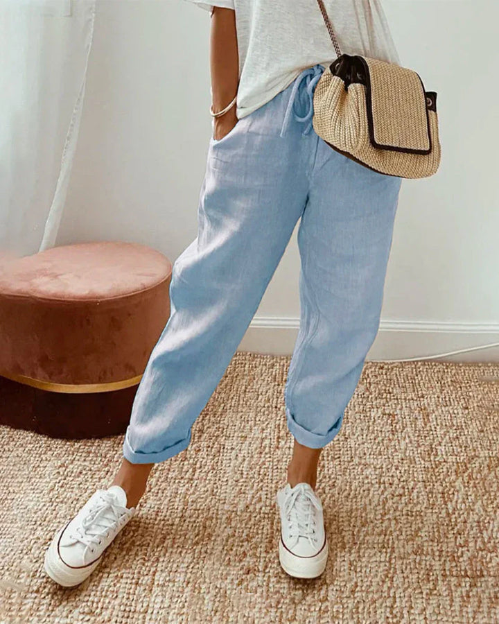 Luna | Cotton and Linen Pants