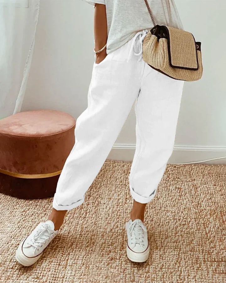 Luna | Cotton and Linen Pants