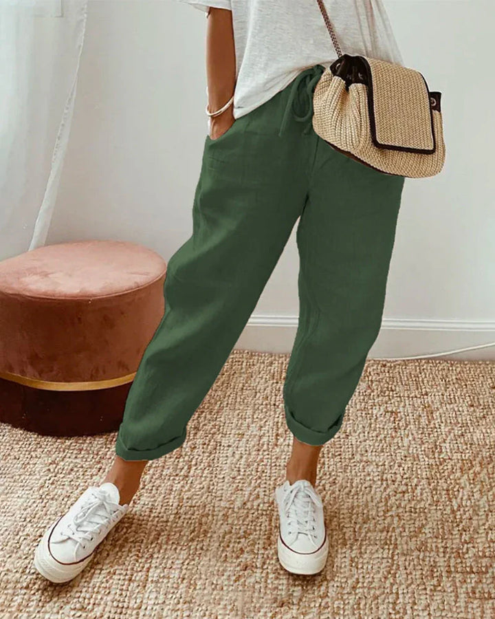 Luna | Cotton and Linen Pants