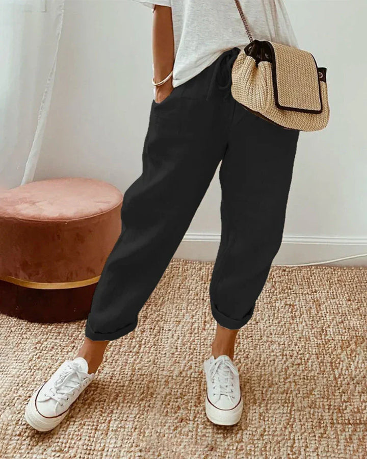Luna | Cotton and Linen Pants