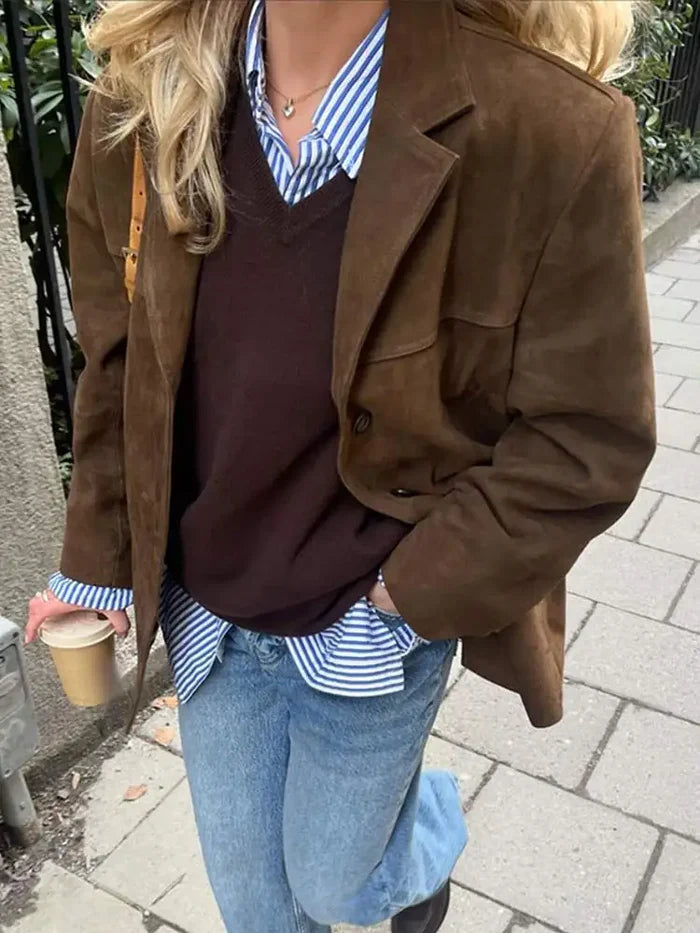 Rowan | Classic Brown Suede Jacket