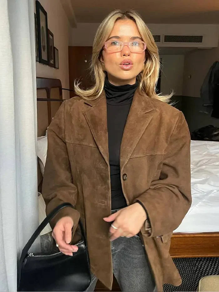 Rowan | Classic Brown Suede Jacket